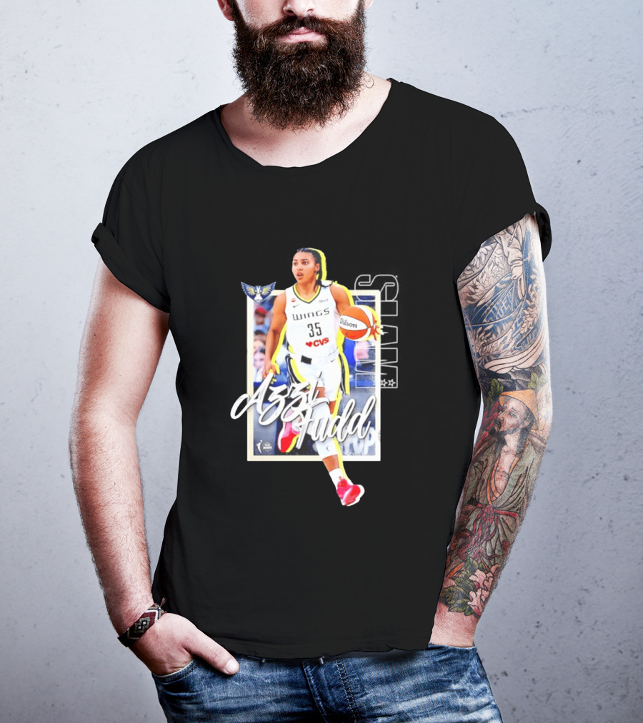 Azzi Fudd Dallas Wings Basketball Slam 262 CVS Wilson T-Shirt