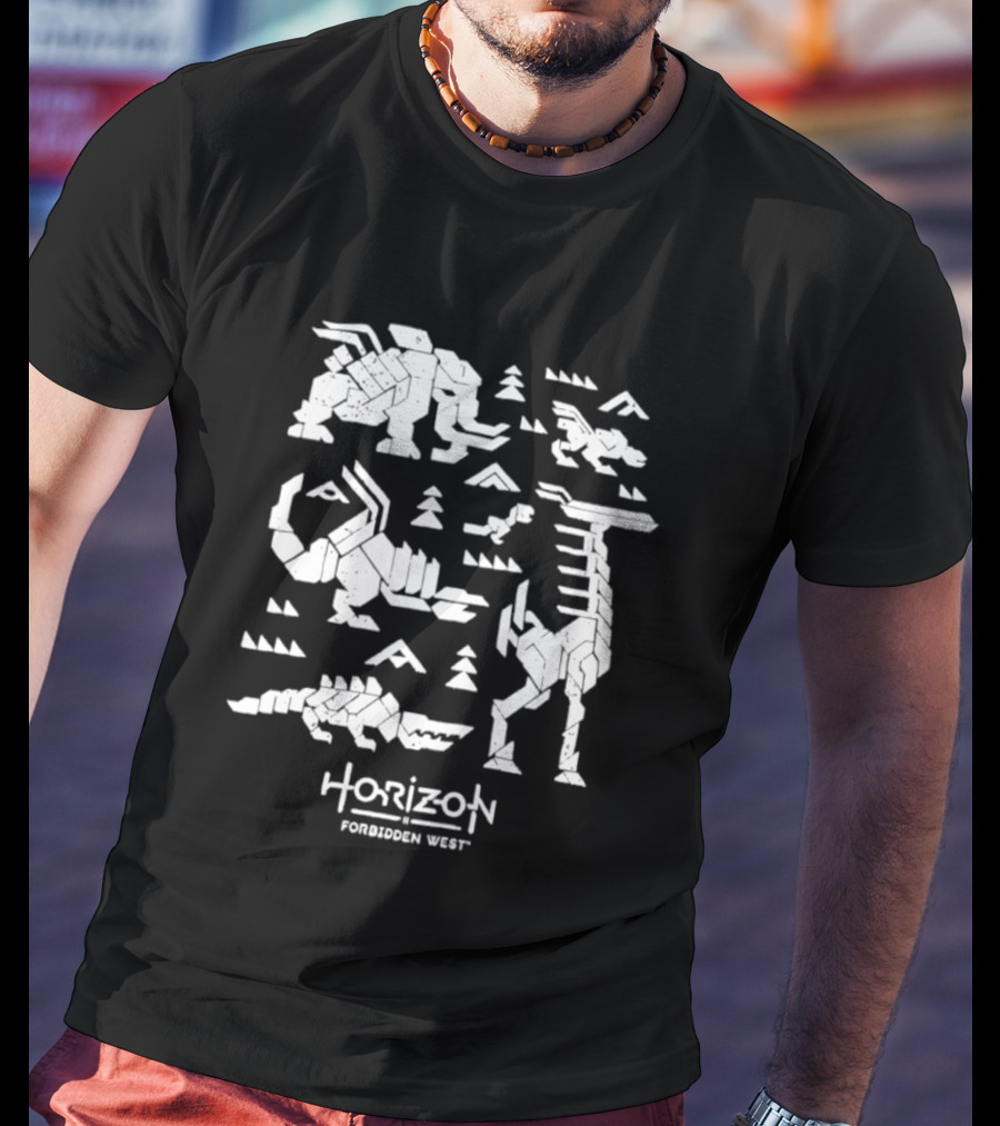 Horizon Forbidden West Machines Iconic Game Creatures T-Shirt