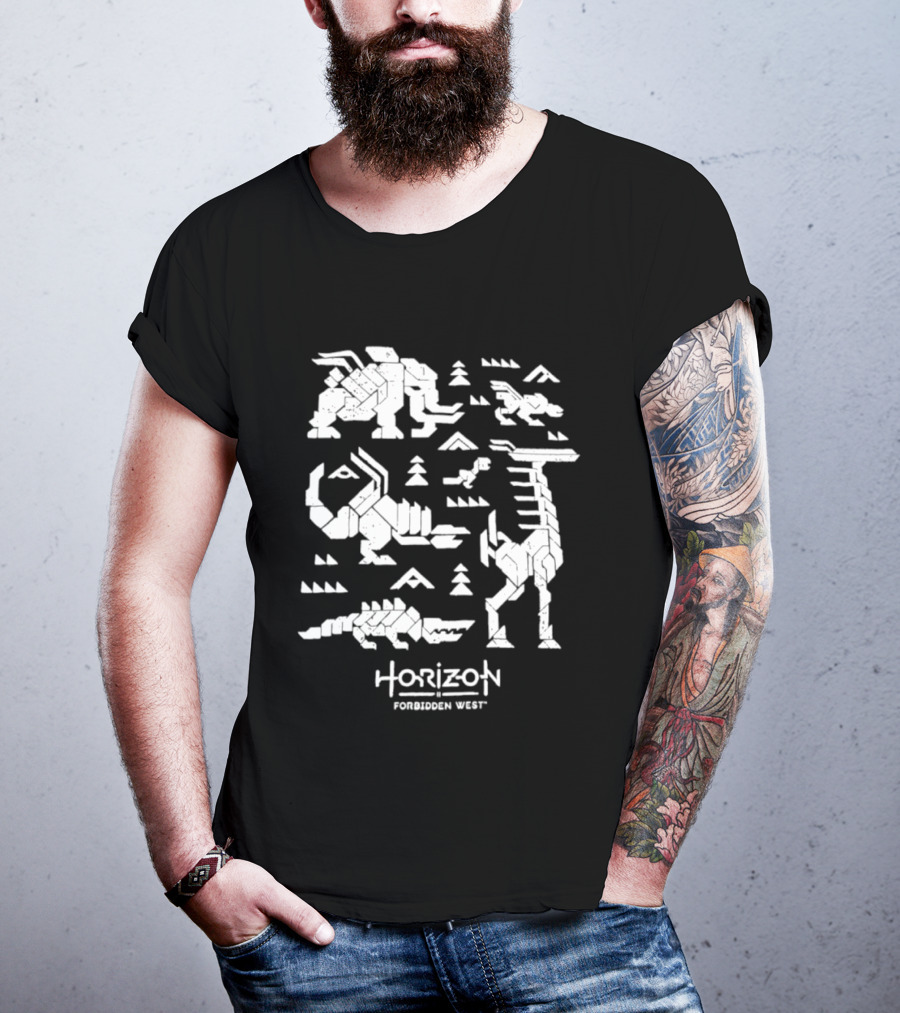Horizon Forbidden West Machines Iconic Game Creatures T-Shirt