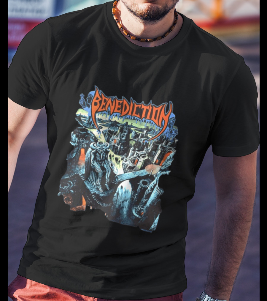 Benediction World Violation Tour 1993 Holland Germany Belgium Switzerland Austria Two Sided T-Shirt