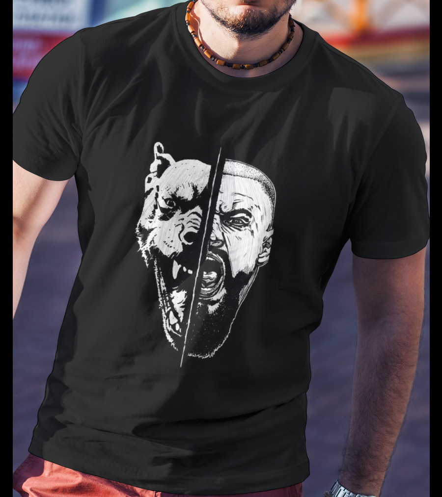 Bron Breakker Split Face Tiger Fusion T-Shirt
