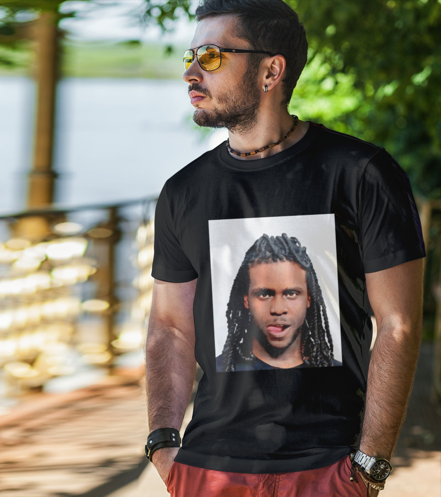 Chief Keef Shot Photo Dreadlocks Tongue Out T-Shirt