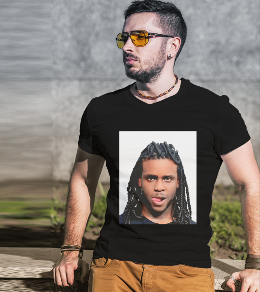Chief Keef Shot Photo Dreadlocks Tongue Out T-Shirt