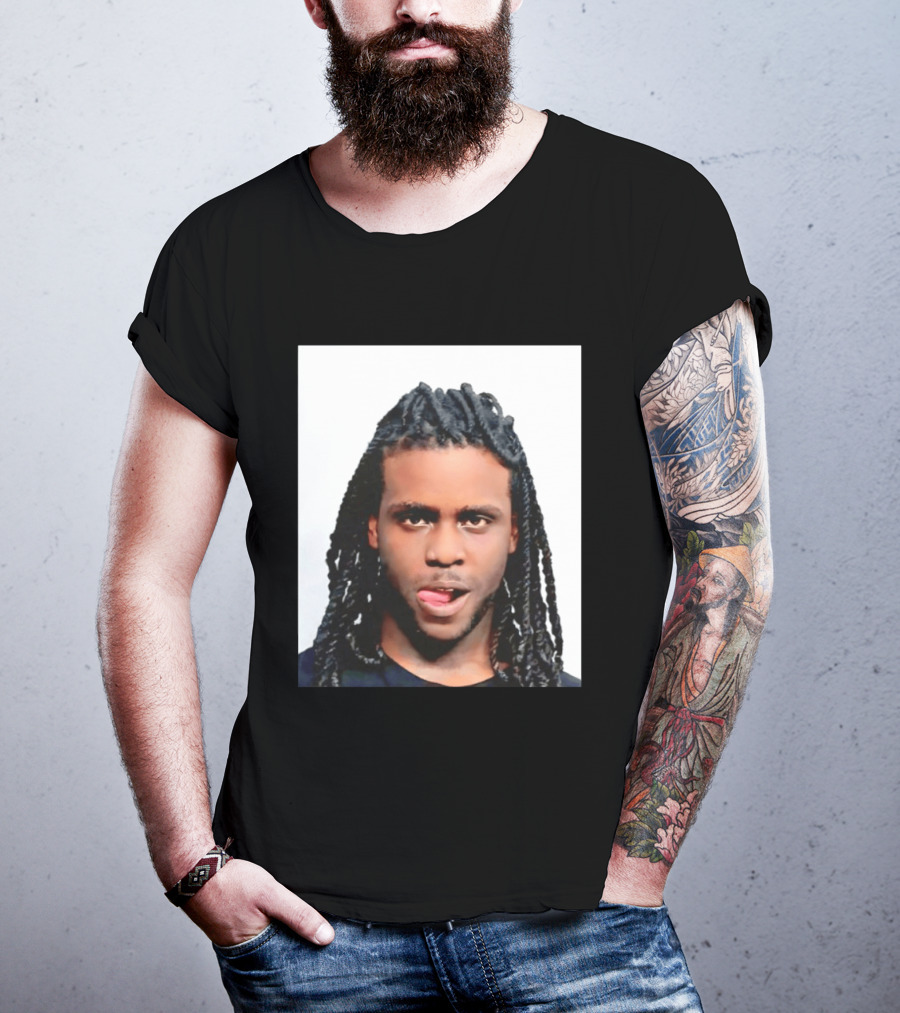 Chief Keef Shot Photo Dreadlocks Tongue Out T-Shirt