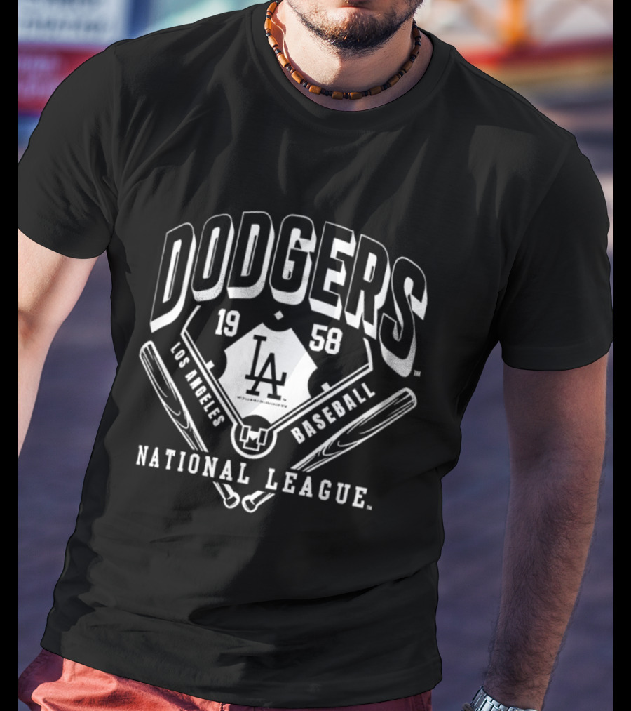 Dodgers 1958 Los Angeles Baseball National League LA T-Shirt