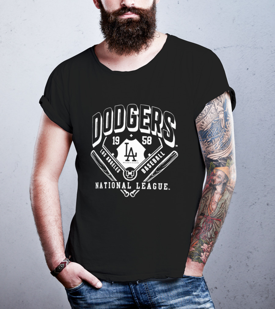 Dodgers 1958 Los Angeles Baseball National League LA T-Shirt