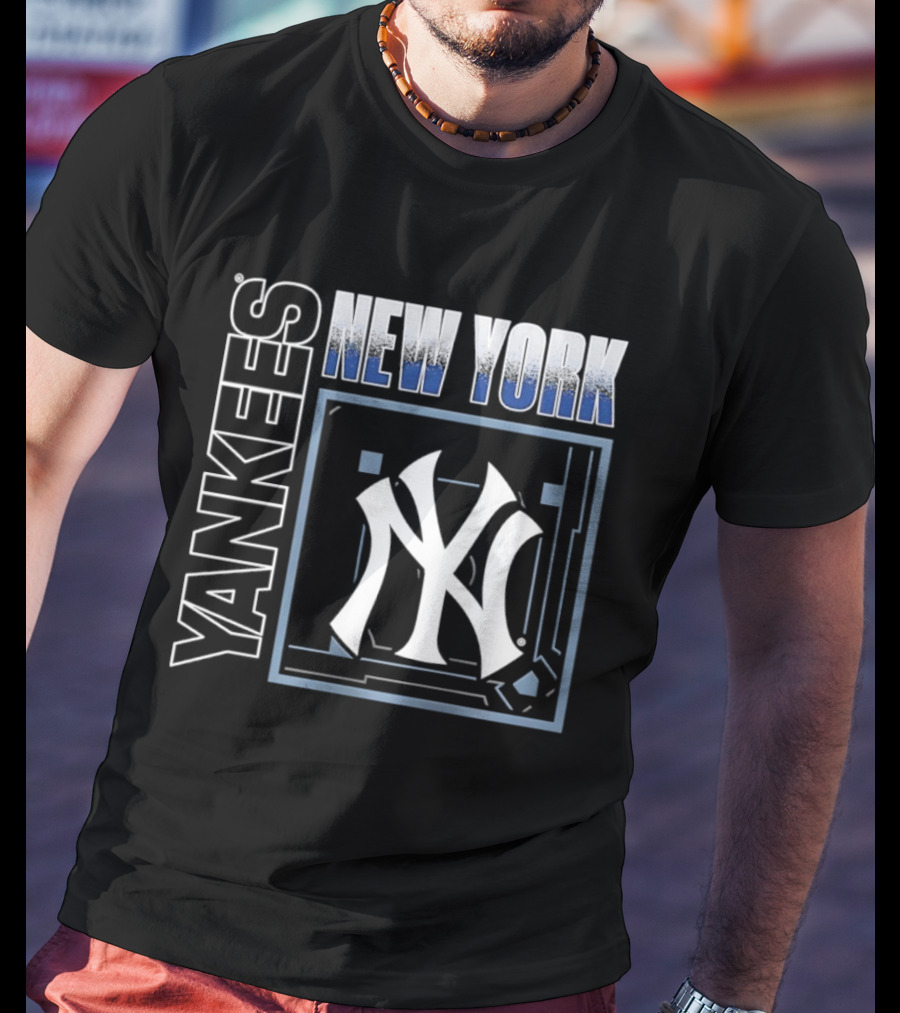 Men's New York Yankees George Lombard Jr. Black Homefield Pop Yankees T-Shirt