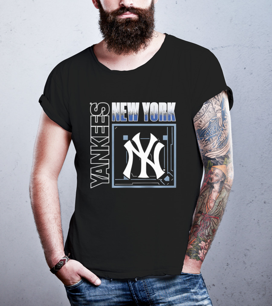 Men's New York Yankees George Lombard Jr. Black Homefield Pop Yankees T-Shirt