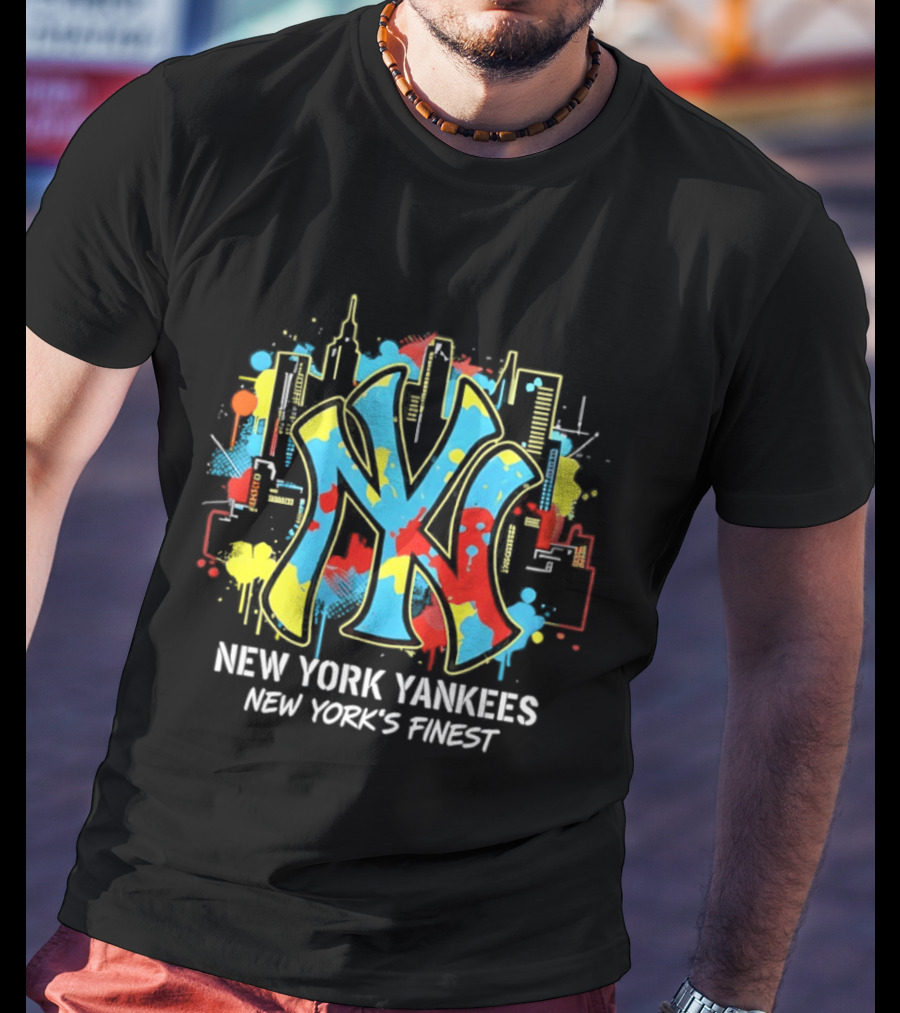 New York Yankees City Skyline New York's Finest T-Shirt