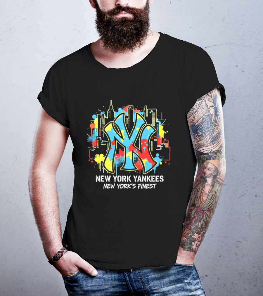 New York Yankees City Skyline New York's Finest T-Shirt
