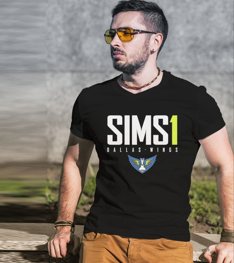 Odyssey Sims 1 Dallas Wings 2026 WNBA Player Jersey Fan Gear T-Shirt