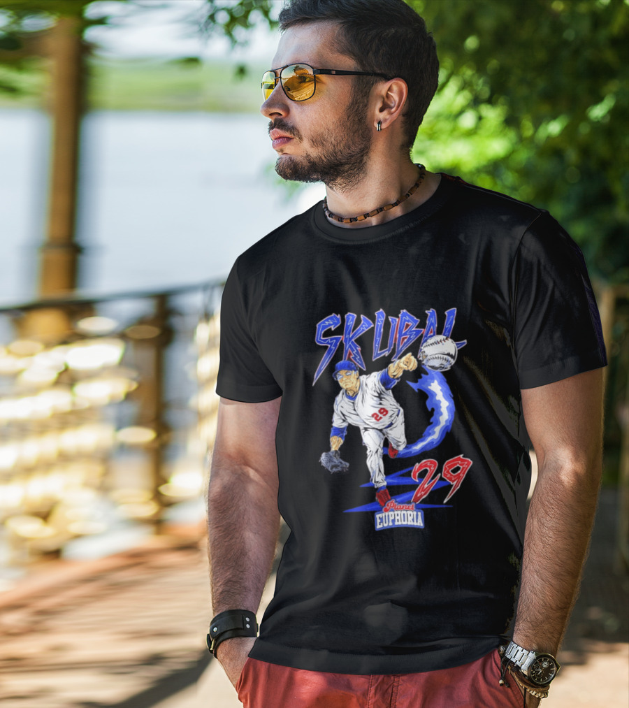 Tarik Skubal 29 Planet Euphoria Dodgers MLB Comic 2026 T-Shirt