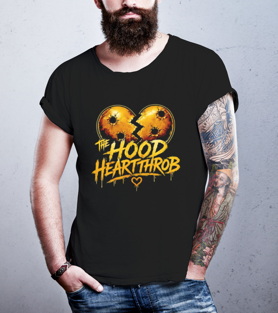 The Hood Heartthrob Golden Broken Heart T-Shirt
