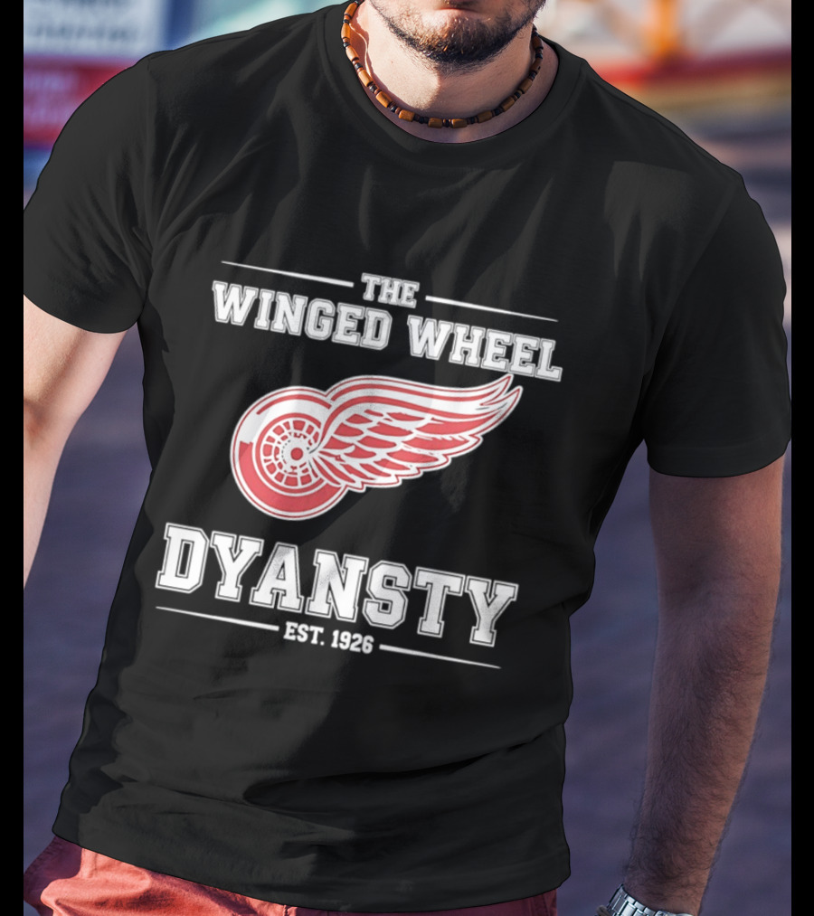 The Winged Wheel Dynasty Est 1926 Detroit Red Wings Hockey Legacy T-Shirt