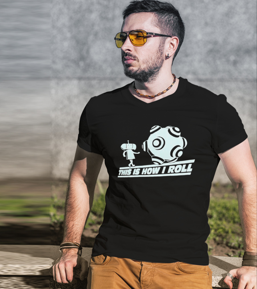 This Is How I Roll Katamari Damacy Character Pushing Ball T-Shirt