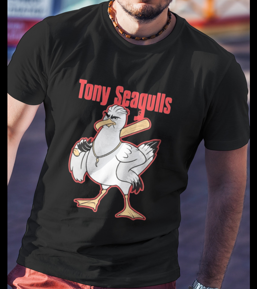 Tony Seagulls Seagull Baseball Bat Boston Red Sox Anthony Seigler T-Shirt