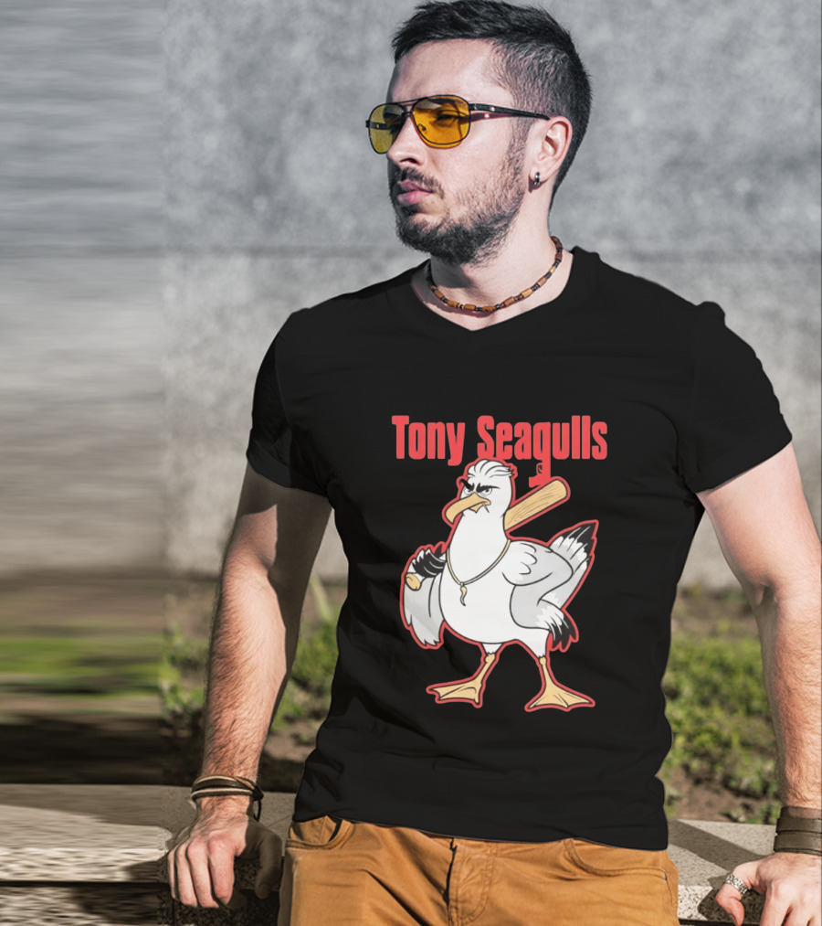 Tony Seagulls Seagull Baseball Bat Boston Red Sox Anthony Seigler T-Shirt