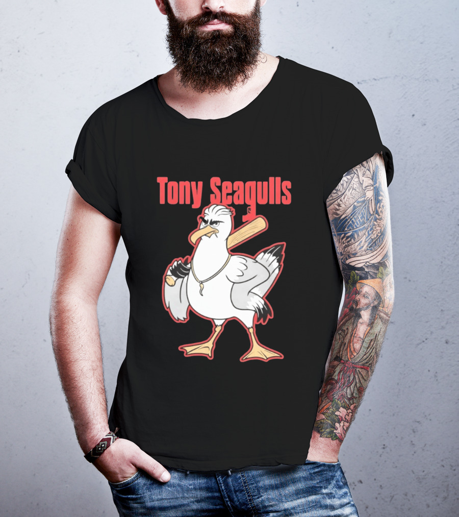 Tony Seagulls Seagull Baseball Bat Boston Red Sox Anthony Seigler T-Shirt