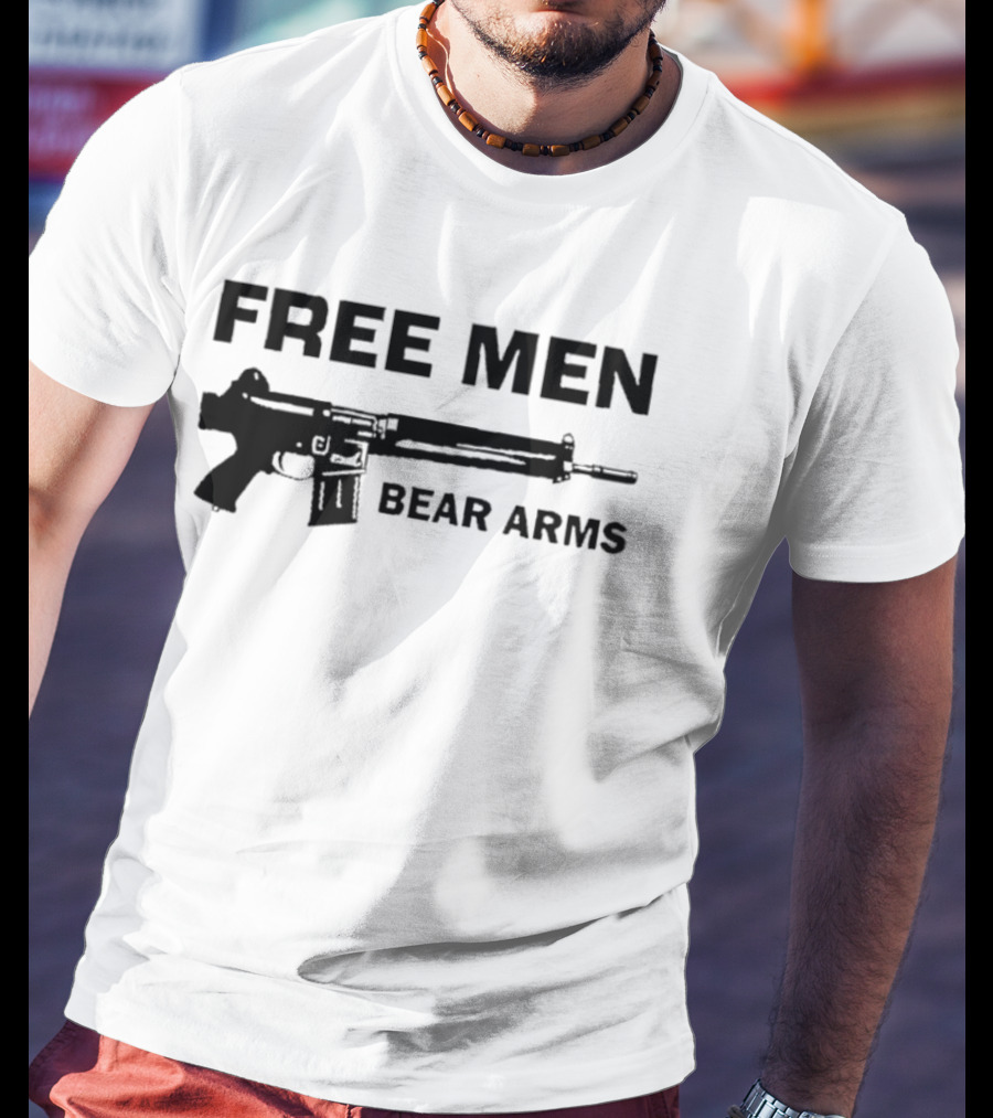 Free Men Bear Arms Rifle T-Shirt