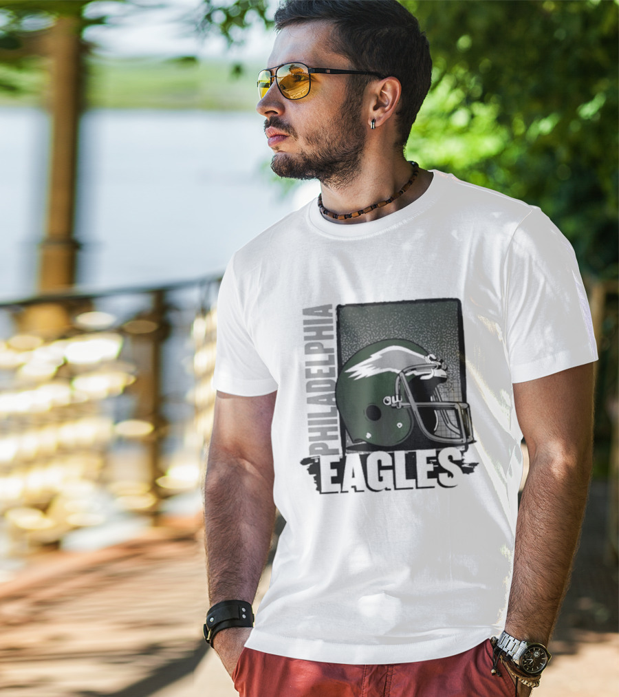 Philadelphia Eagles 2026 Season Helmet Football T-Shirt