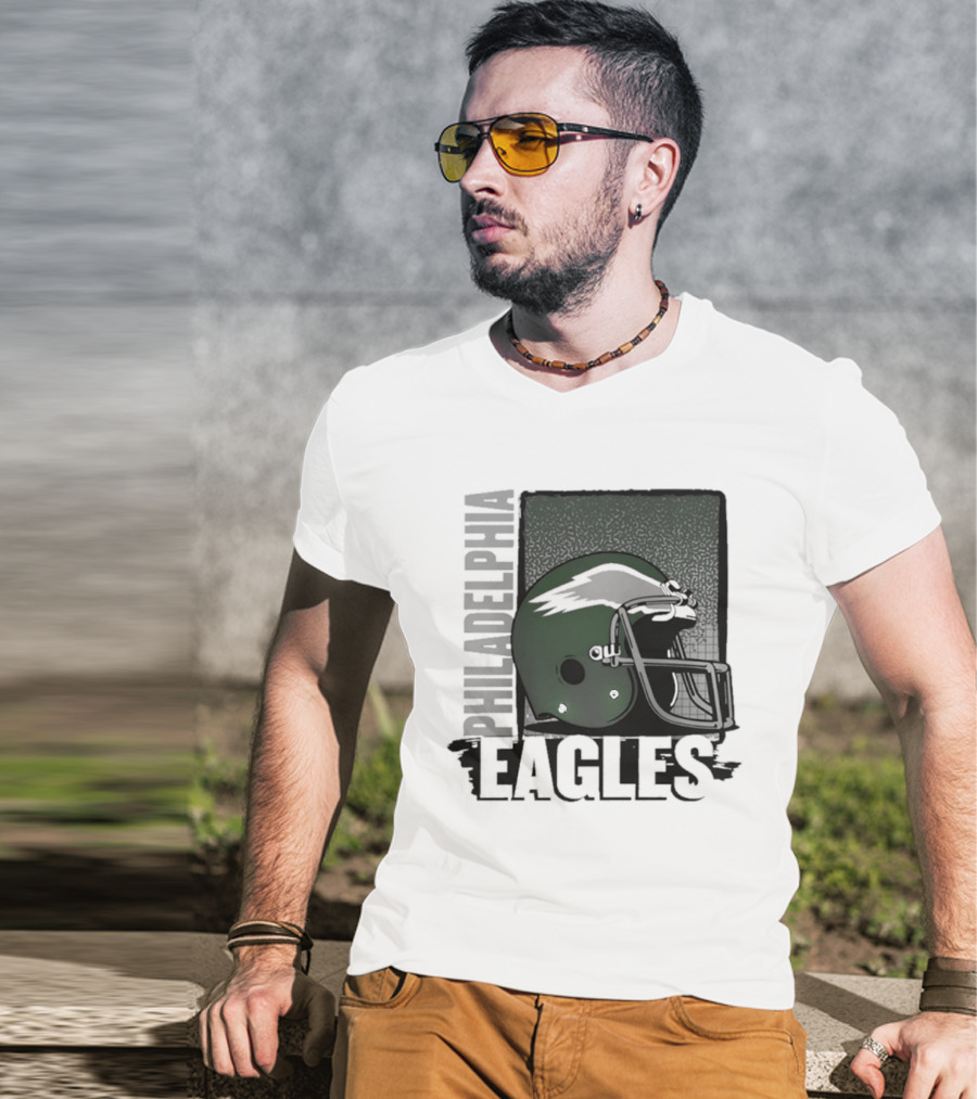 Philadelphia Eagles 2026 Season Helmet Football T-Shirt