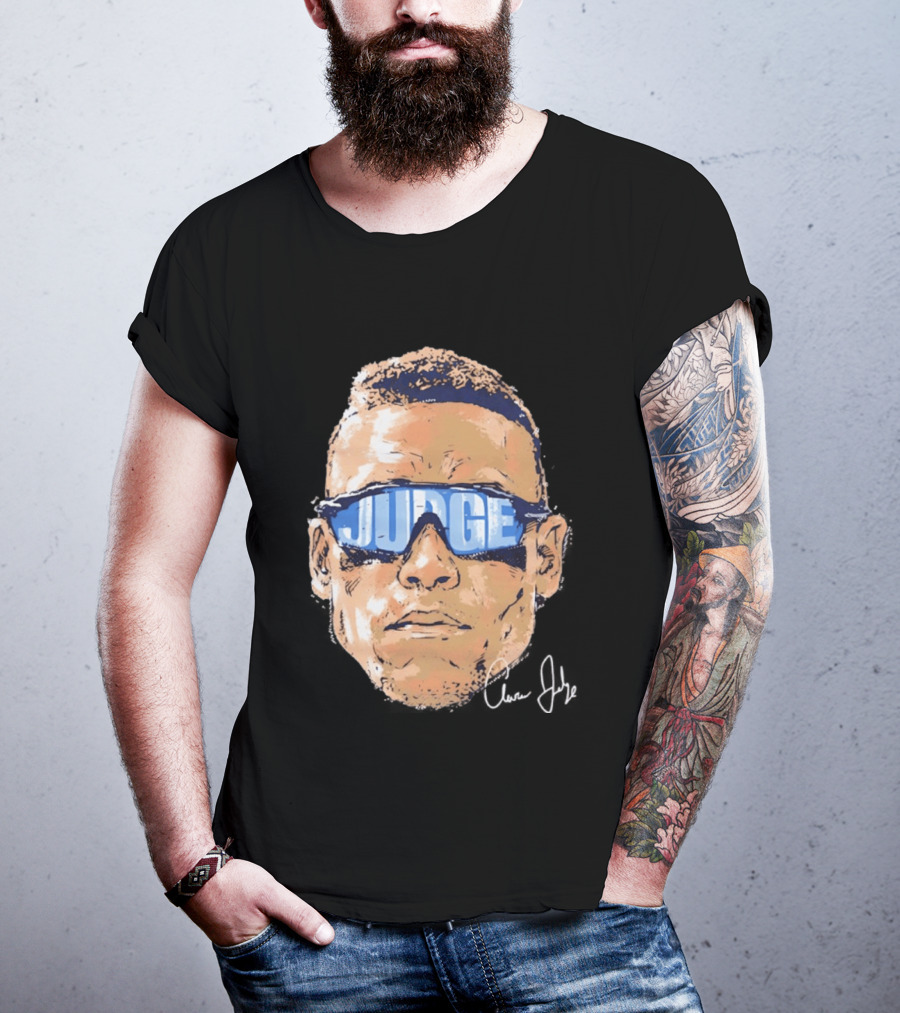 Aaron Judge New York Yankees Iconic Swag Judge Sunglasses T-Shirt