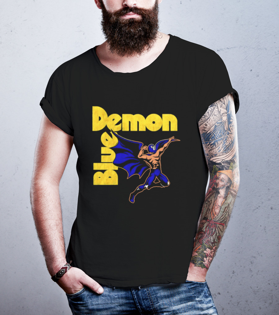 Alejandro Munoz Moreno Blue Demon Mexico Wrestling Iconic Luchador T-Shirt