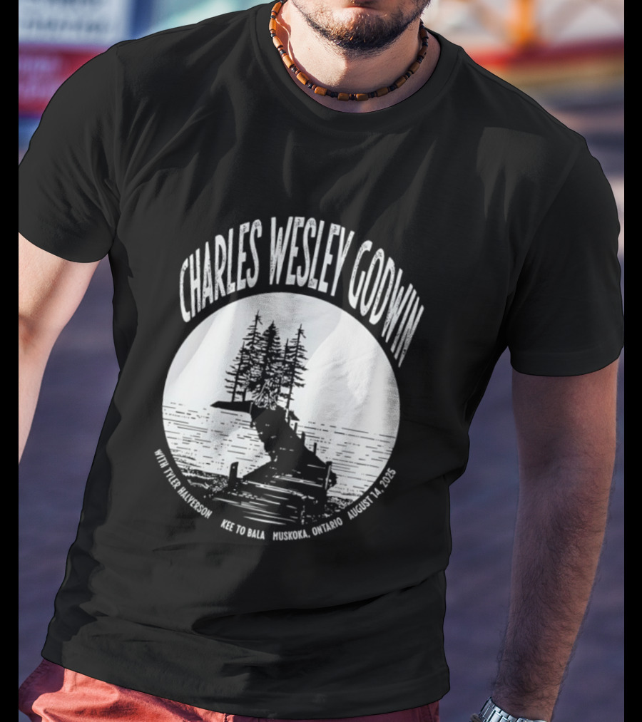 Charles Wesley Godwin 2025 Muskoka Tour Bala Ontario August 14 Key To Bala T-Shirt