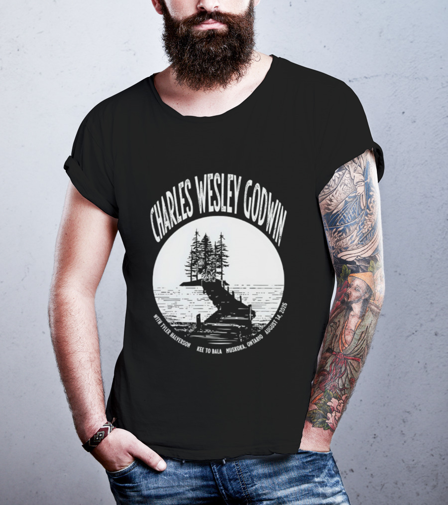 Charles Wesley Godwin 2025 Muskoka Tour Bala Ontario August 14 Key To Bala T-Shirt