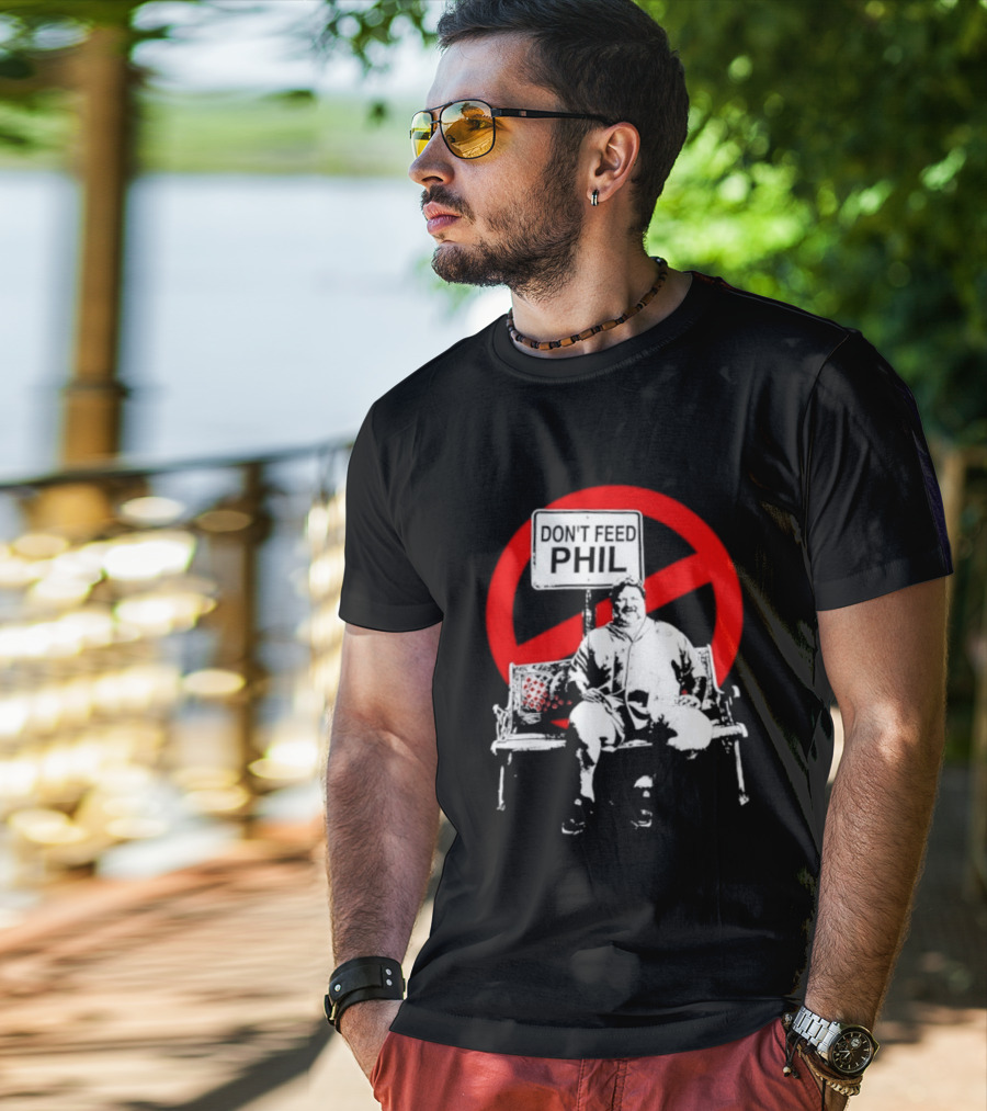 Viva La Bam MTV Reality TV Don't Feed Phil Bench Red Circle T-Shirt