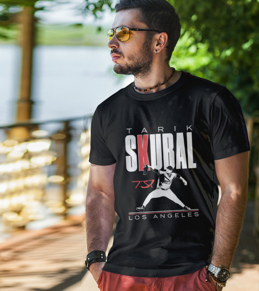 Tarik Skubal 37 Los Angeles Dodgers Baseball Player T-Shirt