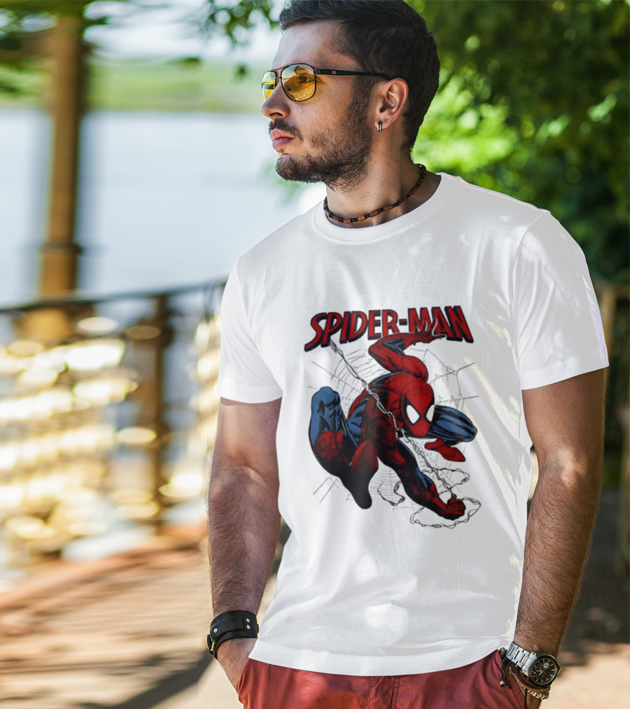 SPIDER MAN Marvel Superhero Man Spider Peter Parker Web Slinger T-Shirt