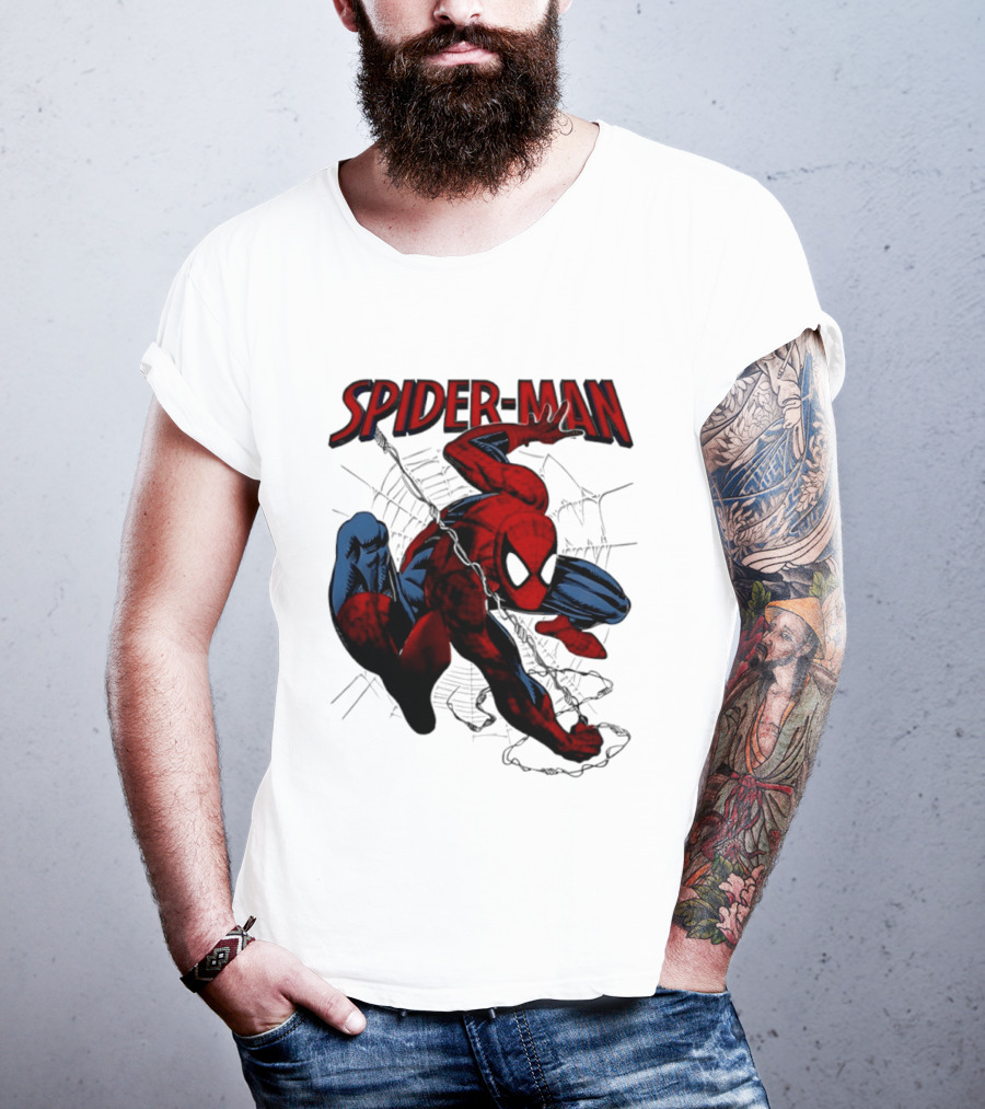 SPIDER MAN Marvel Superhero Man Spider Peter Parker Web Slinger T-Shirt