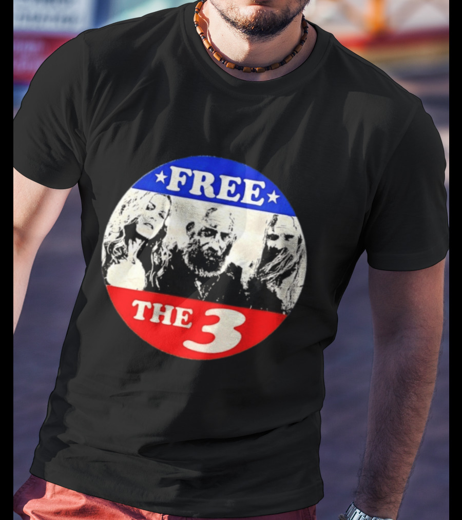 Rob Zombie Free The 3 From Hell Horror Movie T-Shirt