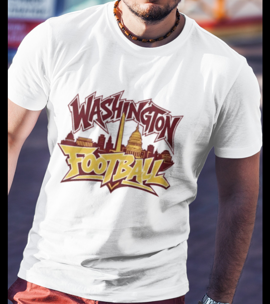 Washington Football Capitol Skyline Monument Landmarks T-Shirt