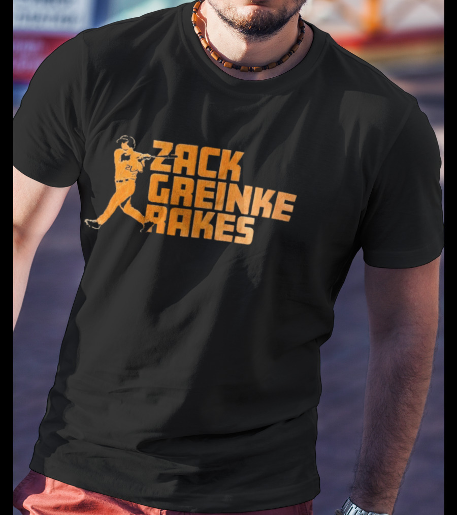 Zack Greinke Rakes Houston Astros Baseball Legend T-Shirt