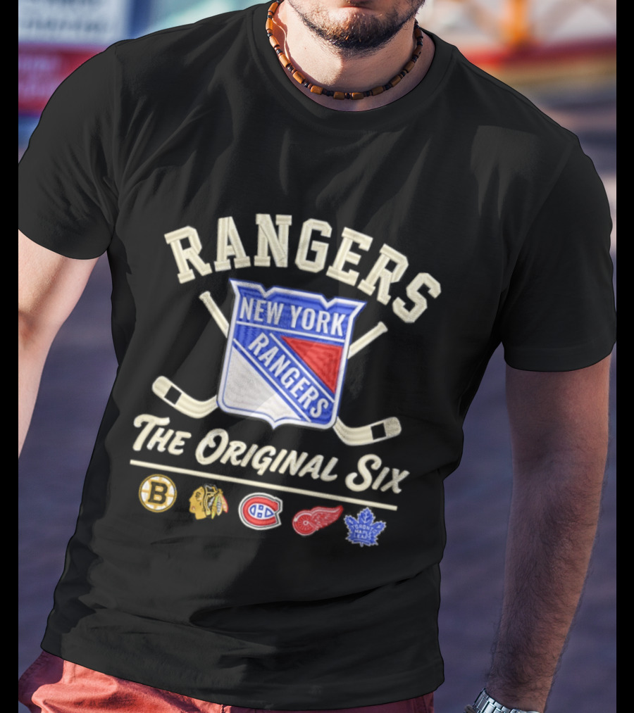 New York Rangers The Original Six NHL Hockey Iconic Teams T-Shirt