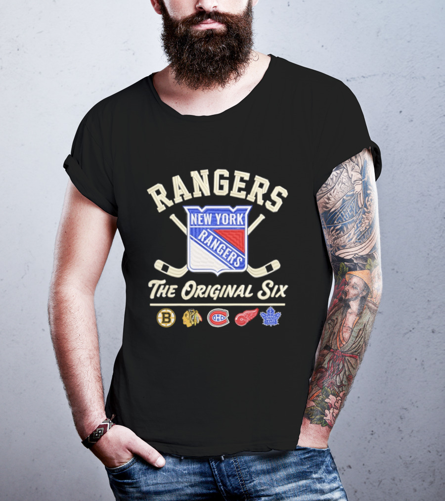 New York Rangers The Original Six NHL Hockey Iconic Teams T-Shirt