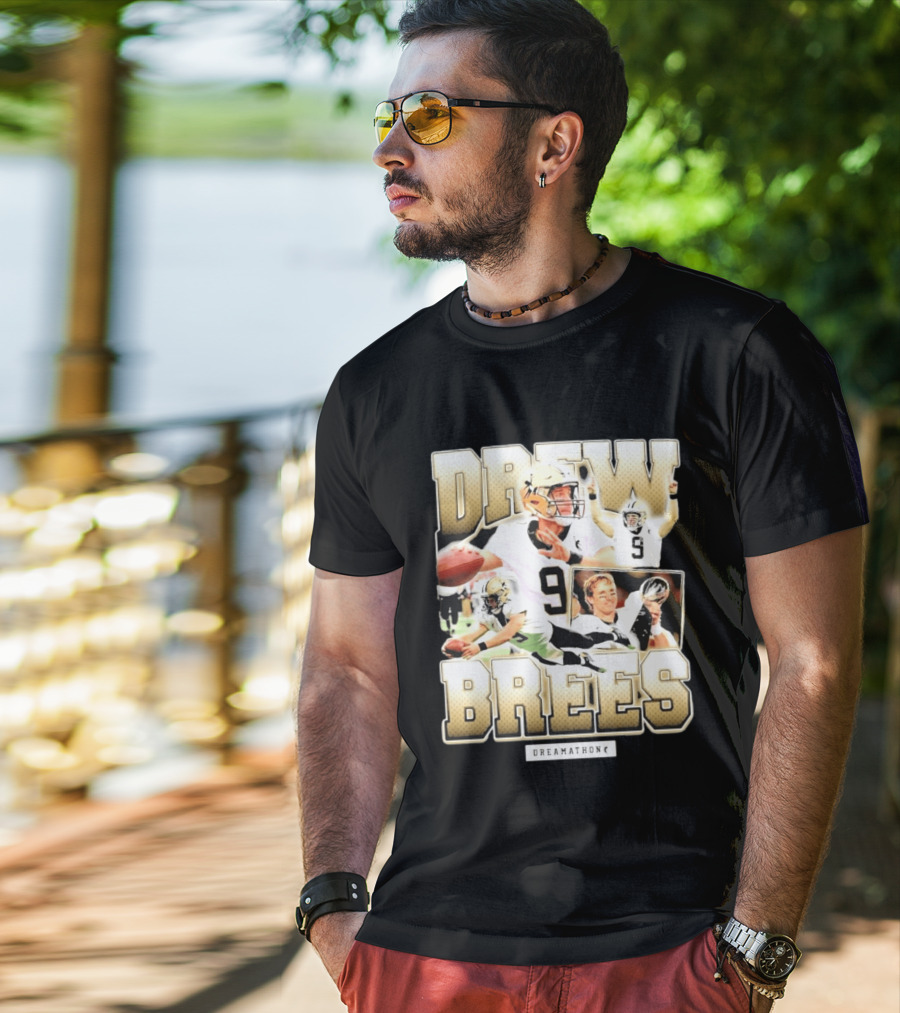 Drew Brees New Orleans 9 Dreamathon T-Shirt