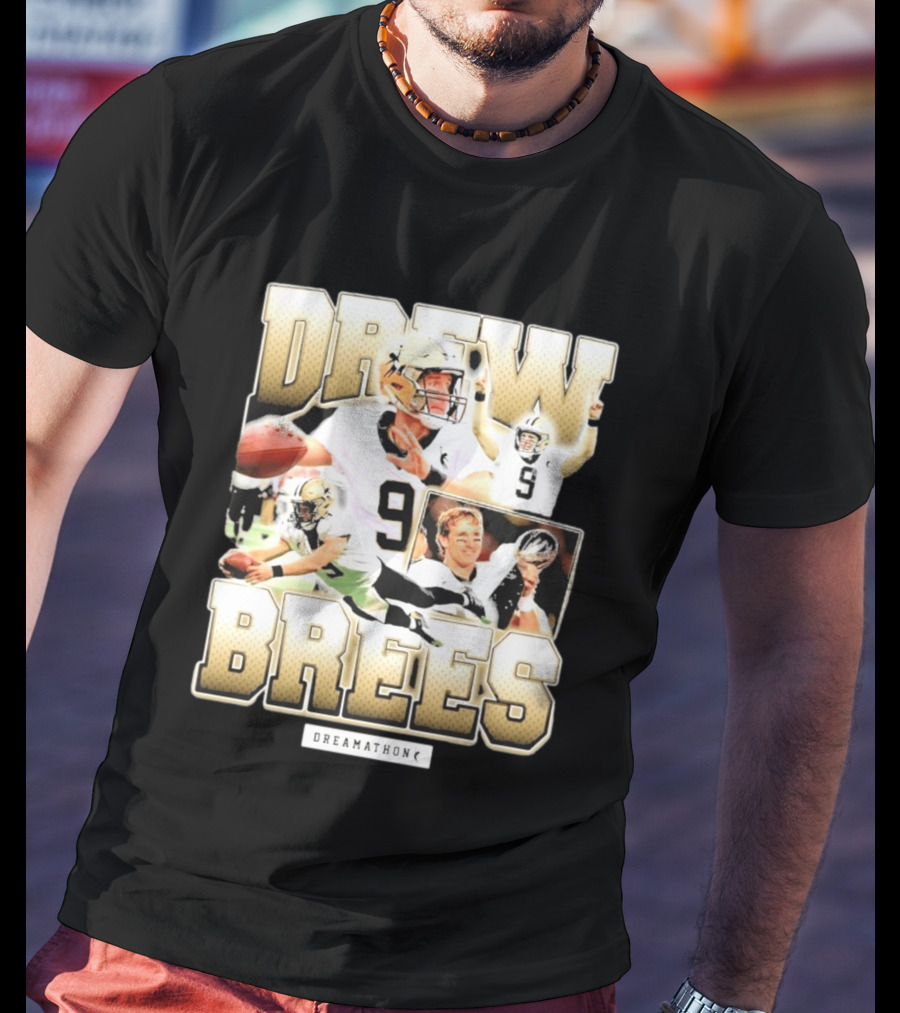 Drew Brees New Orleans 9 Dreamathon T-Shirt