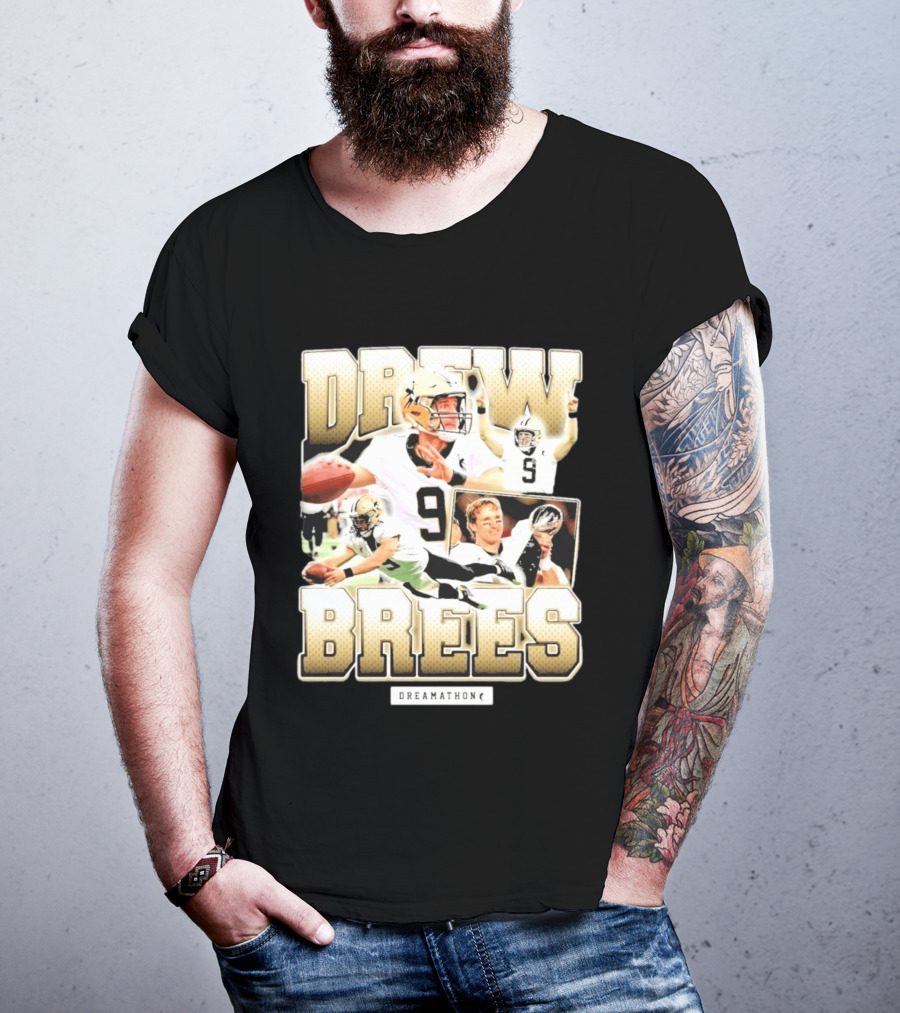 Drew Brees New Orleans 9 Dreamathon T-Shirt
