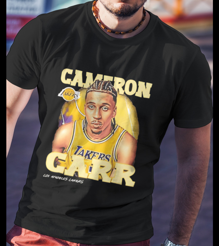 Cameron Carr Los Angeles Lakers NBA 2026 Airbrush T-Shirt
