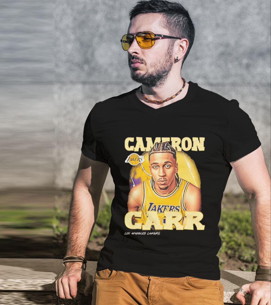 Cameron Carr Los Angeles Lakers NBA 2026 Airbrush T-Shirt