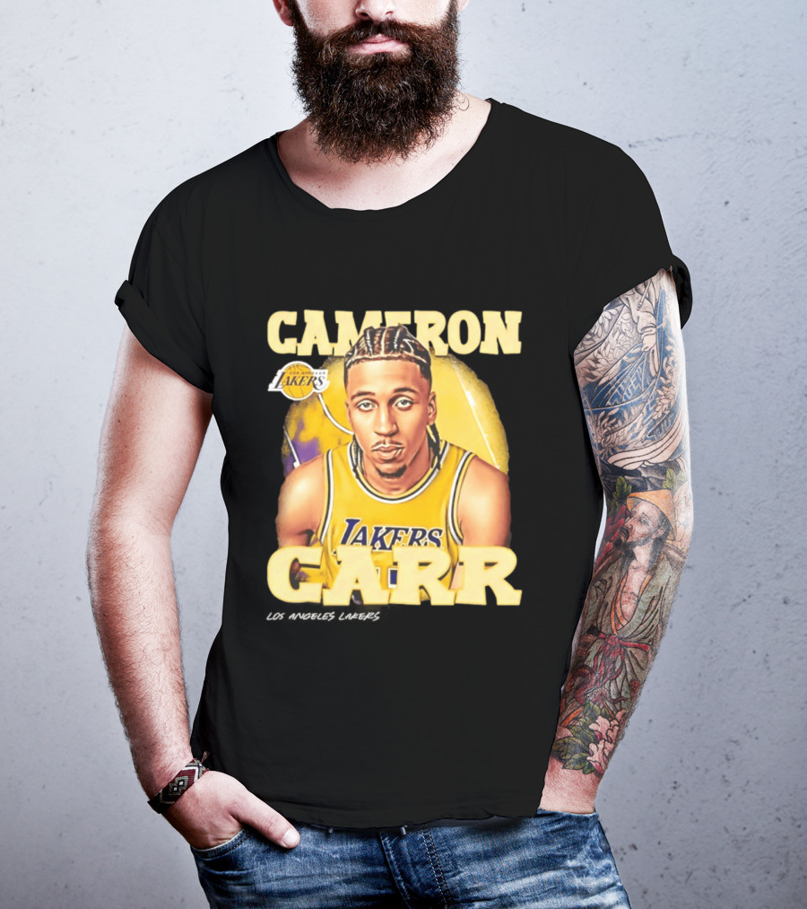 Cameron Carr Los Angeles Lakers NBA 2026 Airbrush T-Shirt