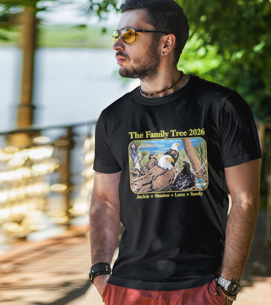 The Family Tree 2026 Jackie And Shadow Jackie The Eagle Big Bear Lake T-Shirt