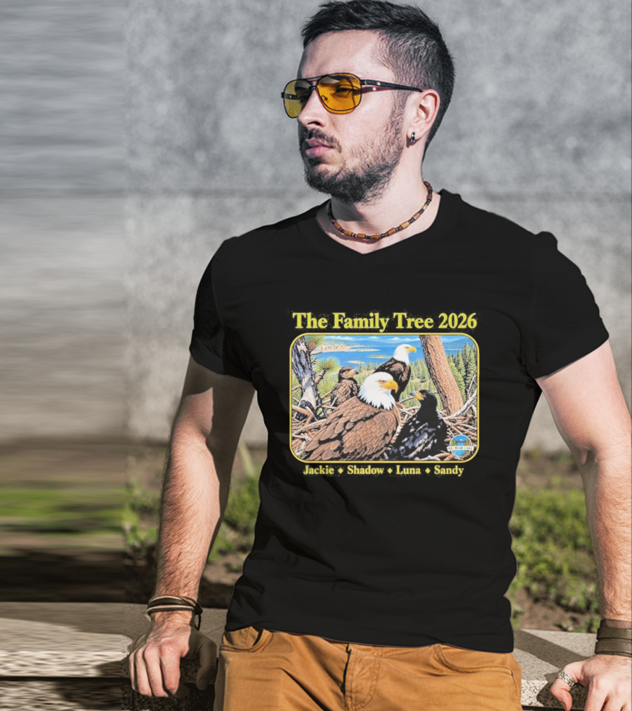The Family Tree 2026 Jackie And Shadow Jackie The Eagle Big Bear Lake T-Shirt