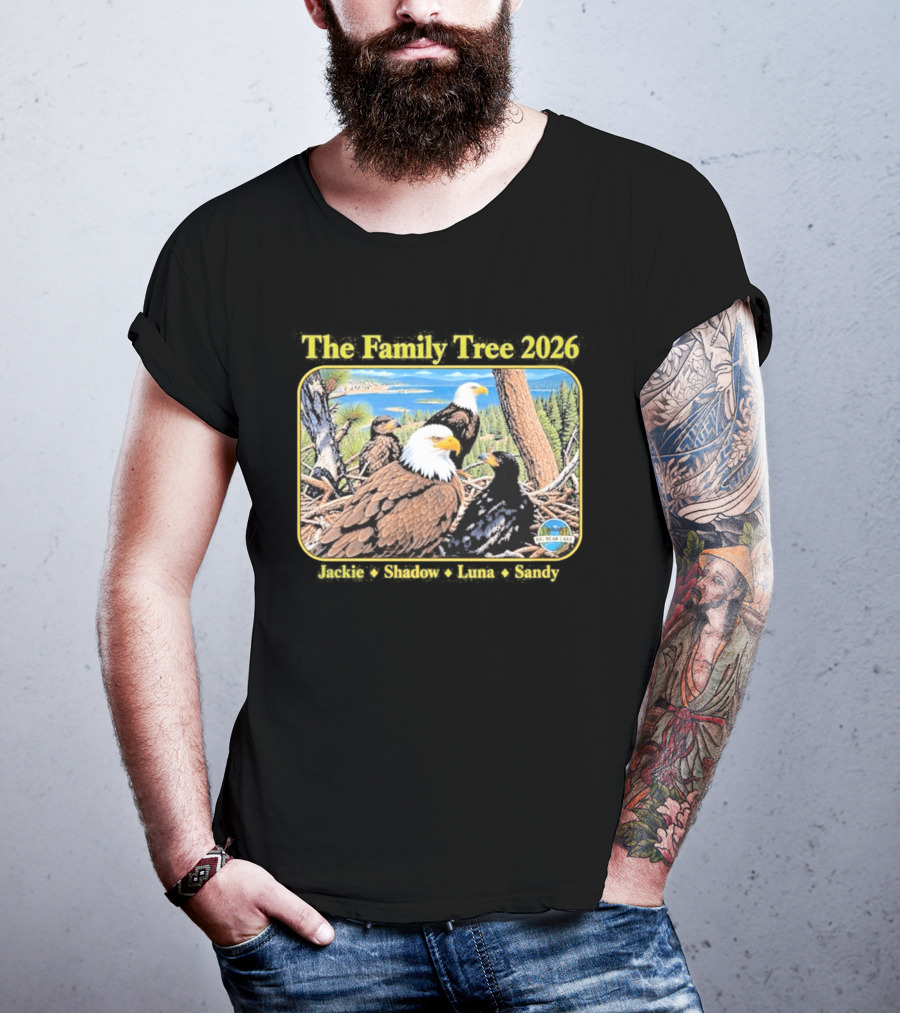 The Family Tree 2026 Jackie And Shadow Jackie The Eagle Big Bear Lake T-Shirt