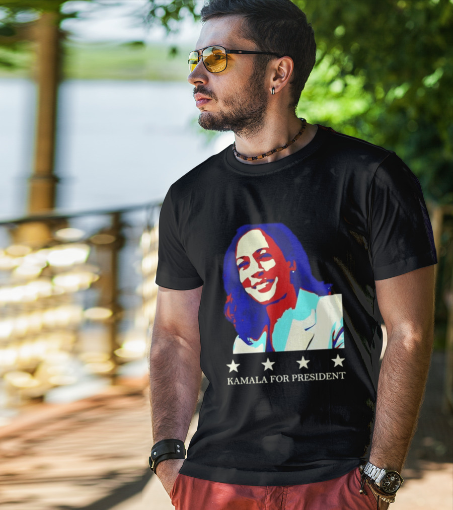 Kamala Harris Kamala For President Presidential Campaign Stars T-Shirt