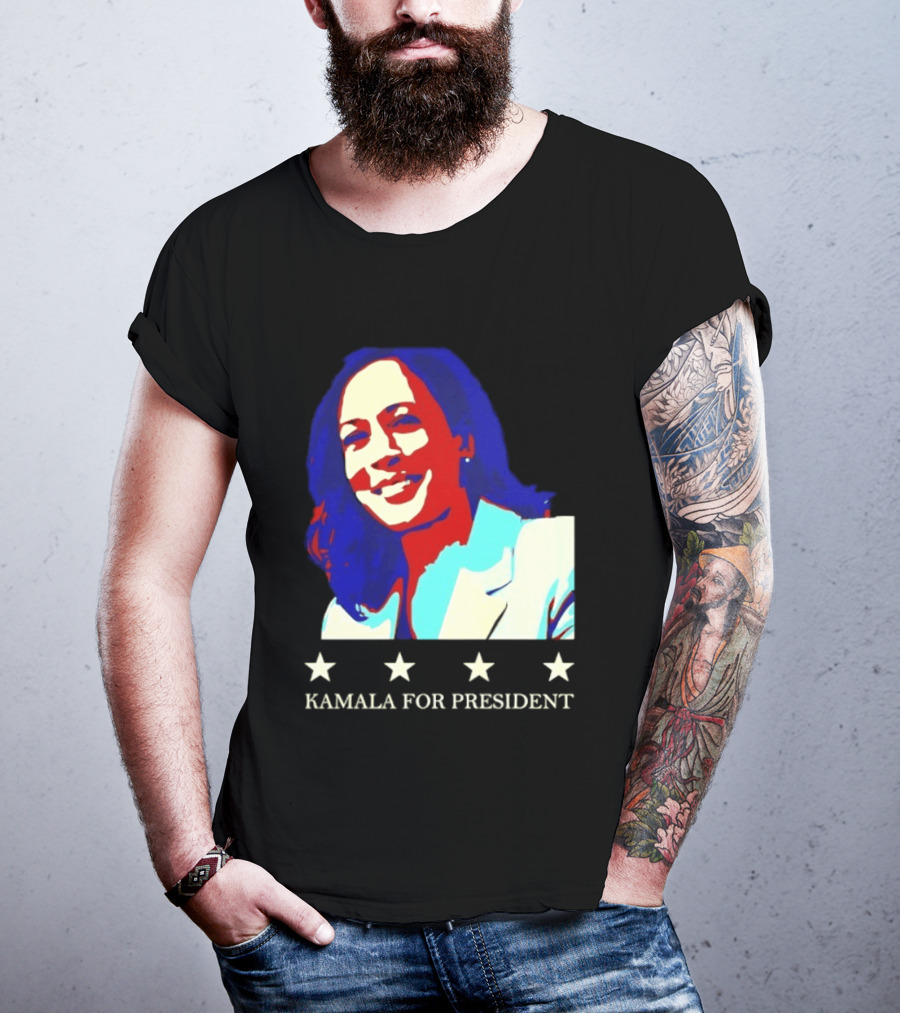 Kamala Harris Kamala For President Presidential Campaign Stars T-Shirt