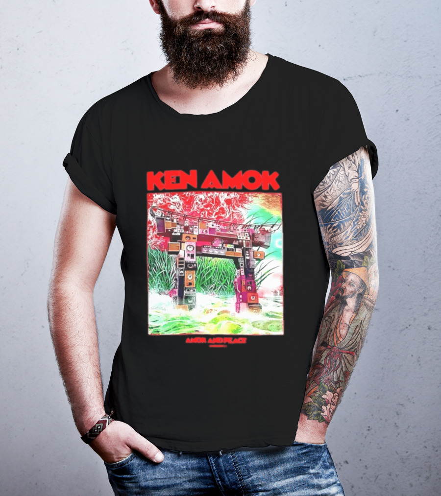 Ken Amok Amok And Peace Speaker Torii Technicolor Gateway T-Shirt